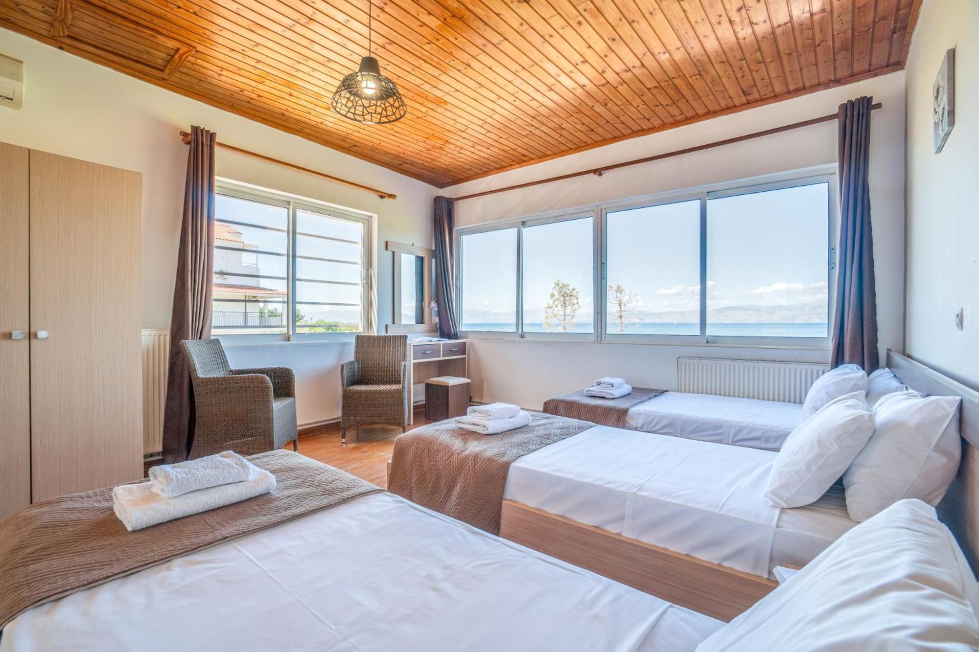 Sandy Beach Houses - Sea View Kávos Стая снимка